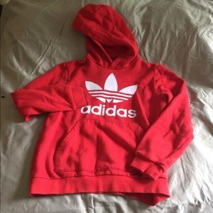 Youth medium red adidas hoody women’s small